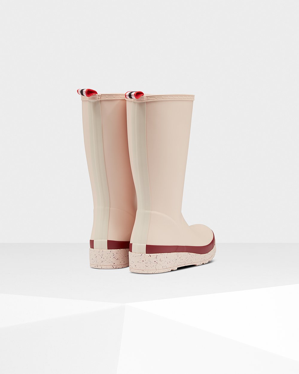 Hunter Original Tall Speckle Rain Play Boots - Sale Online Womens Grey Pink/Grey Red - AEVSZG526